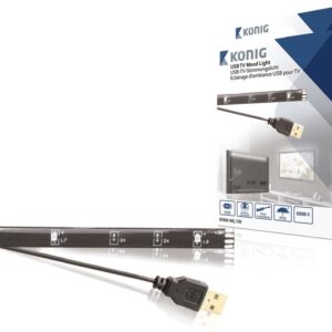 Luz Ambiente Branco Frio (USB) p/ TVs LCDs - Konig