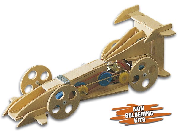 Kit Formula 1 Motorizado em Madeira