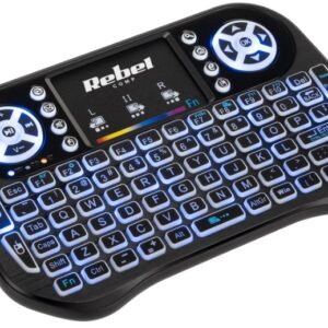 Teclado s/ Fios Mini Q5 Smart TV BOX com Touchpad - REBEL