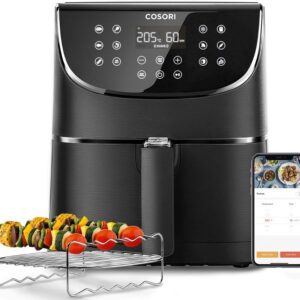 Fritadeira Airfryer Smart Wi-Fi Premium Chef Edition 5,5L 1700W (Preto) - COSORI