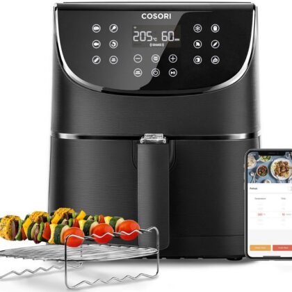 Fritadeira Airfryer Smart Wi-Fi Premium Chef Edition 5,5L 1700W (Preto) - COSORI