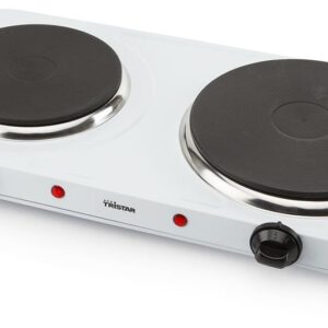 Placa Elétrica 2 Discos 15cm / 18.5cm 2500W (Branco) - TRISTAR