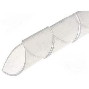 Fita em Espiral Transparente p/ Arrumar Cabos 4-25mm (Emb. 10 mts)