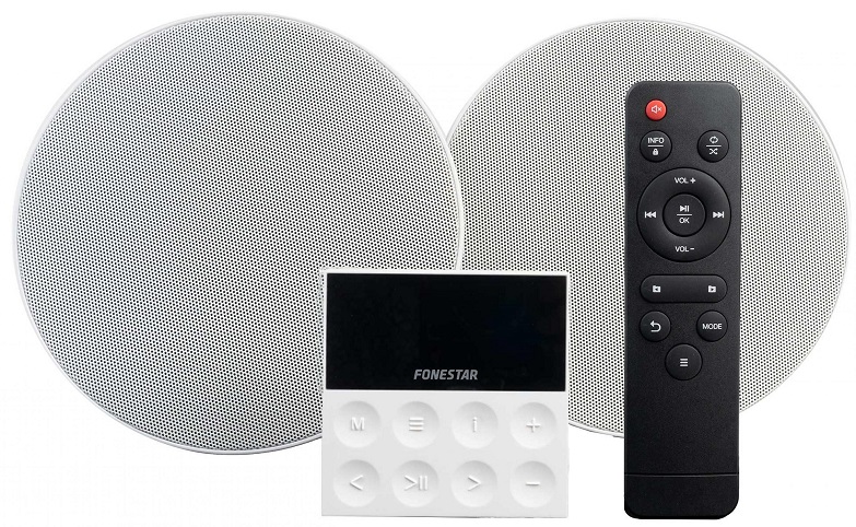 Sistema de Som Amplificado Bluetooth/USB/FM c/ 2 Colunas - FONESTAR