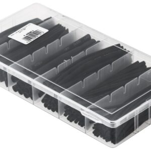 Kit Manga Termoretractil Preta (100pcs) - Caixa Pl?stica