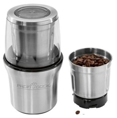 Moinho de Café Elétrico / Picador 200W 85g (Inox) - PROFICOOK