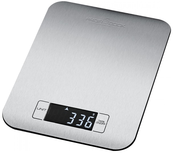 Balança de Cozinha Digital Inox (até 5Kg / 1g) - ProfiCook