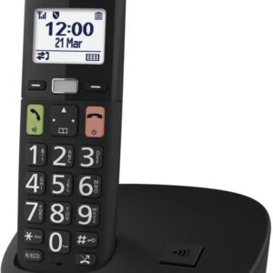 Telefone s/ Fios Dect KX-TGU110EXB (Preto) - PANASONIC