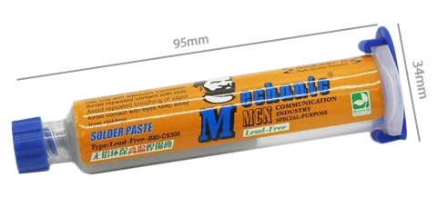 Solda em Pasta t/ Seringa p/ Reconstruir Circuitos (40g)