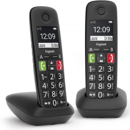 Telefone E290 Duo (Preto) - GIGASET