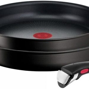 Pack 2x Frigideiras Ingenio 24/28cm + Pega (Preto) - TEFAL