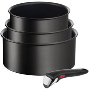 Pack 3x Caçarolas Ingenio Unlimited Indução 16/18/20cm + Pé ga - TEFAL