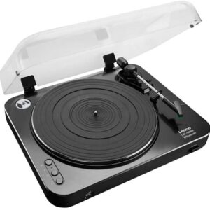 Gira Discos LBT 120 BK c/ Bluetooth e USB (Preto) - LENCO