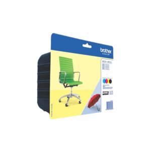 Pack 4x Tinteiros LC-229XL (Preto, Azul, Magenta, Amarelo) - Brother