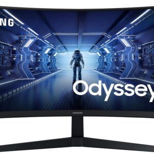 Monitor Curvo Odyssey G5 34 LC34G55TWWPXEN UltraWide Dual Quad HD LED (Preto) - SAMSUNG
