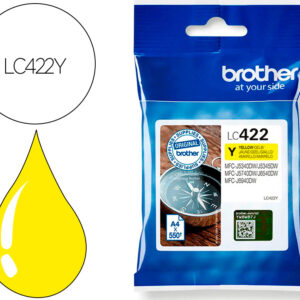 Tinteiro Lc-422Y Mfc-J5340Dw / Mfc-J5740Dw / Mfc-J6540Dw / Mfc-J6940Dw (Amarelo) - BROTHER