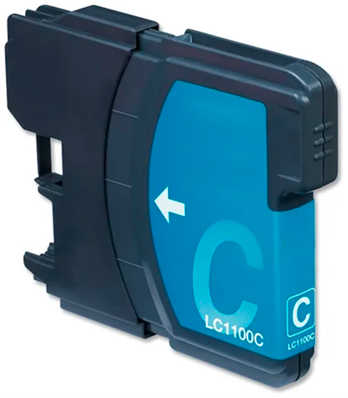Tinteiro Compativel Brother LC980C / 1100C Azul
