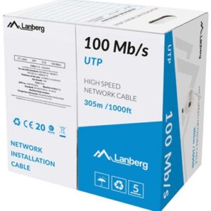 Bobine Cabo de Rede CAT5E UTP Flex?vel CCA (305 mts) - LANBERG