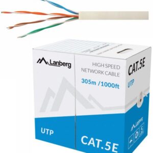 Bobine Cabo de Rede CAT.5E U/UTP (305 mts) - LANBERG