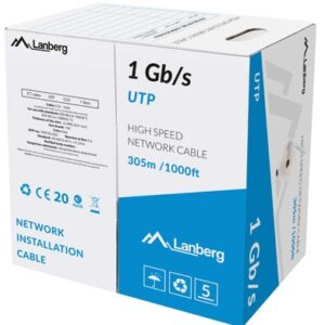Bobine Cabo de Rede CAT6 UTP R?gido CCA (305 mts) - LANBERG