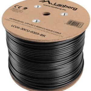 Bobine Cabo de Rede CAT6 UTP Preto (305 mts) - LANBERG