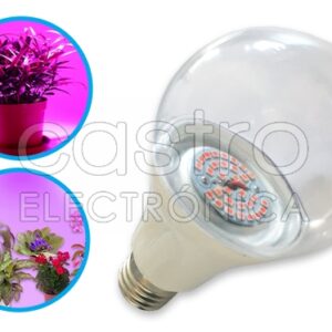 Lampada LED E27 220V 15W p/ Crescimento Plantas e Flores