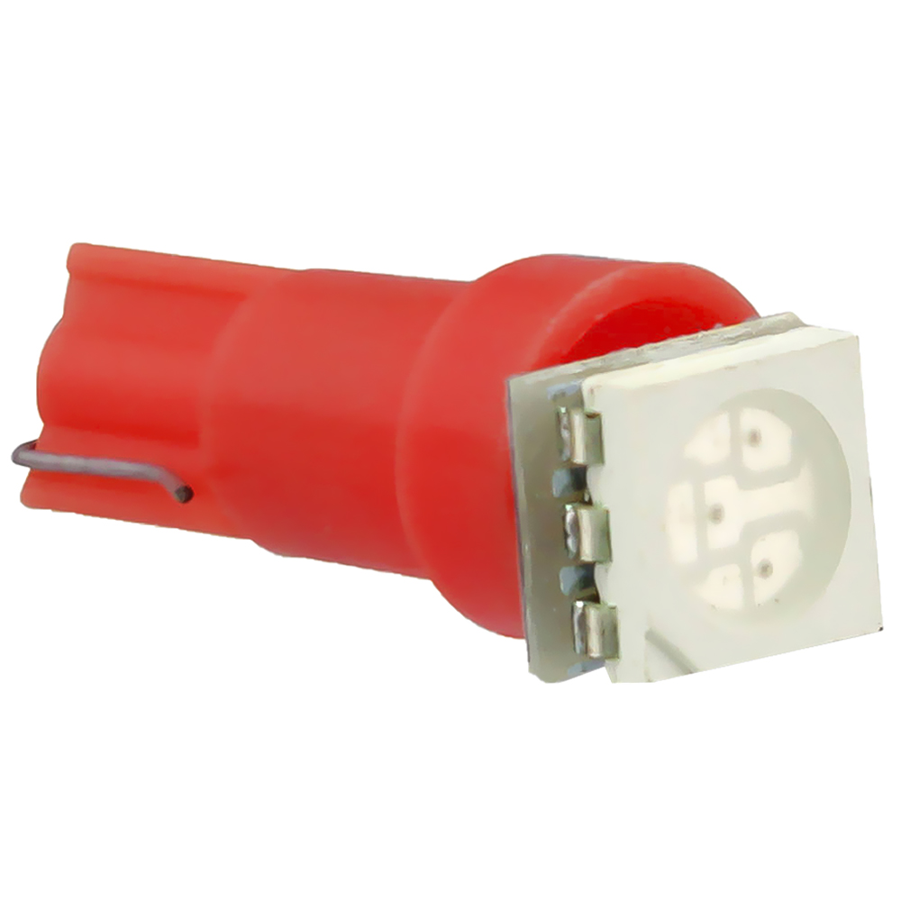 Blister 2x Lampadas 1 LED SMD 12V T05 - Vermelho