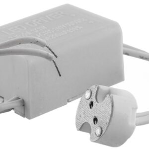 Fonte Alimentação (LED DRIVER) 12VDC 3W c/ Suporte MR16