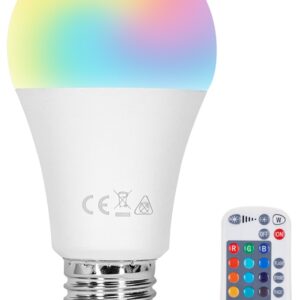 Lampada LED A60 220V E27 RGB+W 8W c/ Comando