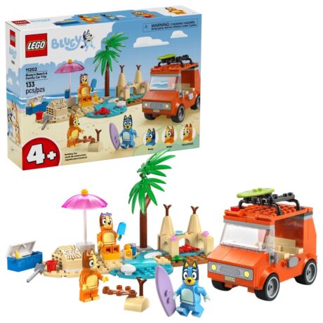 LEGO Bluey: Viagem de Carro à Praia com a Bluey e a Família - LEGO