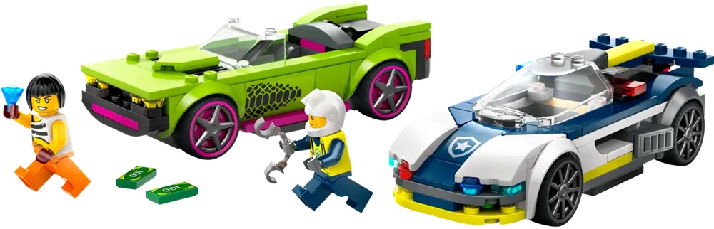 LEGO City: Perseguição de Carro da Polícia a Muscle Car - LEGO