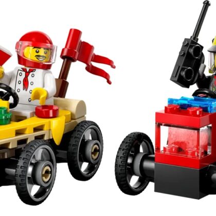LEGO City: Pack de Carros de Corrida Pizza vs. Carro dos Bombeiros - LEGO
