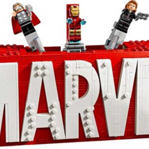 LEGO Marvel: Log?tipo MARVEL e Minifiguras - LEGO
