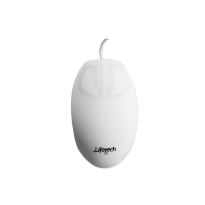 Rato Lifetech Silicone Higienizável Lavável Usb Branco