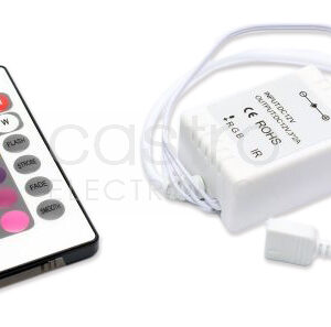 Controlador de Fita de LEDs RGB (72W) c/ Comando à Distância