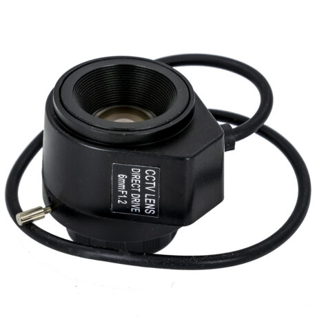 Lente Focagem DC 6 mm 1/3 F1.2 Rosca CS