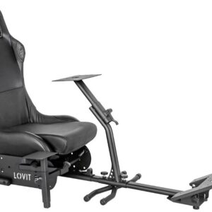Cockpit Racing Simulator Silverstone (Preto) - LOVIT