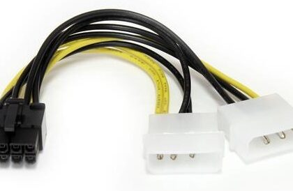 Cabo de Alimentação 2x 4 PIN - PCI 8PIN - STARTECH