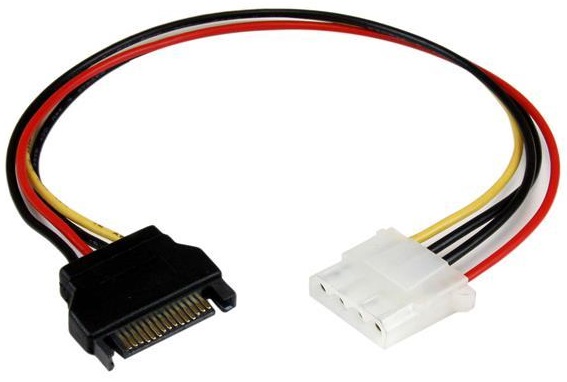 Cabo de Alimentação SATA 15 PIN - Molex 4 PIN - STARTECH