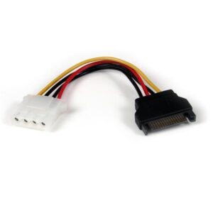 Cabo de Alimenta??o SATA 15 PIN - Molex 4 PIN - STARTECH