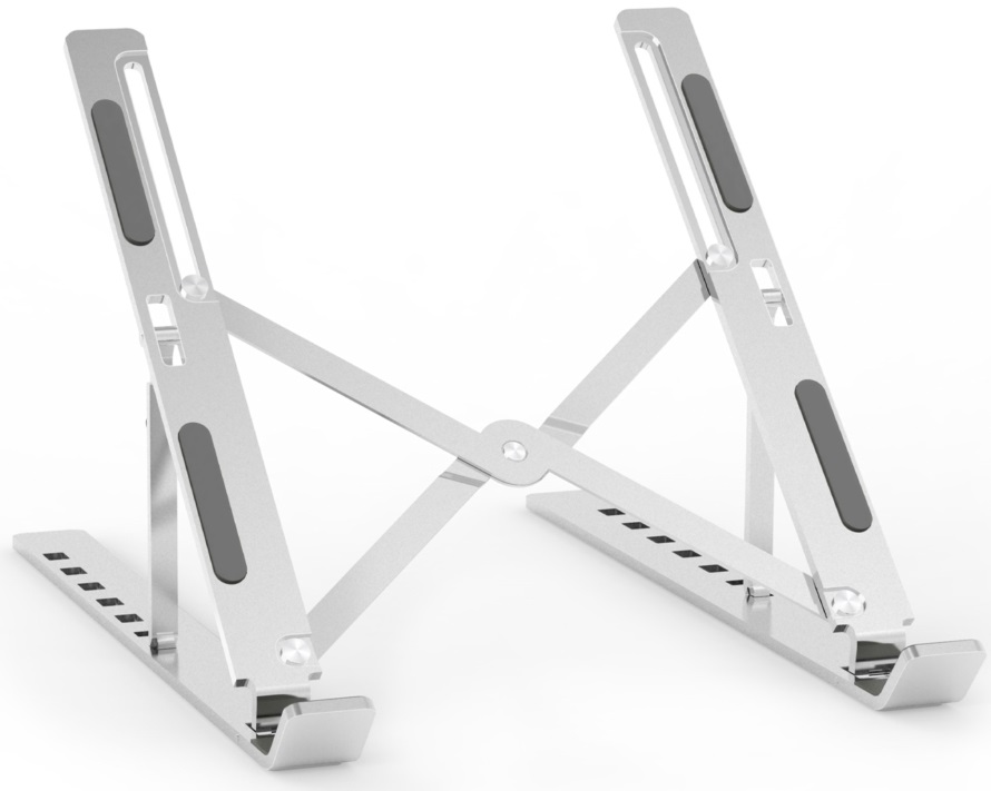 Suporte de Mesa Ajustável p/ Computador e Tablet (Prateado) - AISENS