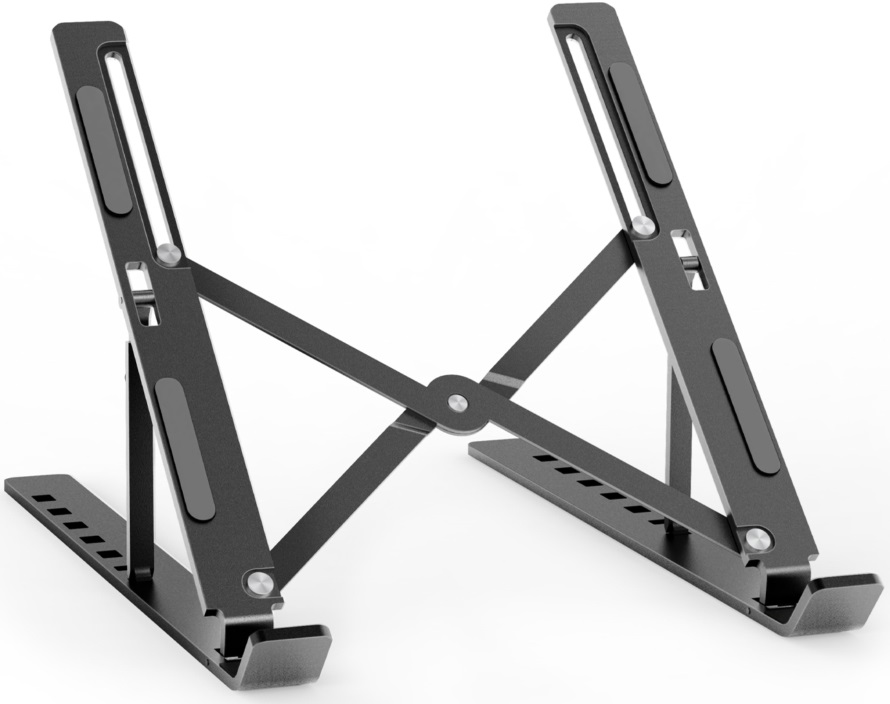 Suporte de Mesa Ajustável p/ Computador e Tablet (Cinza) - AISENS