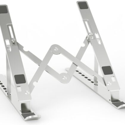 Suporte de Mesa Ajustável p/ Computador e Tablet (Prateado) - AISENS