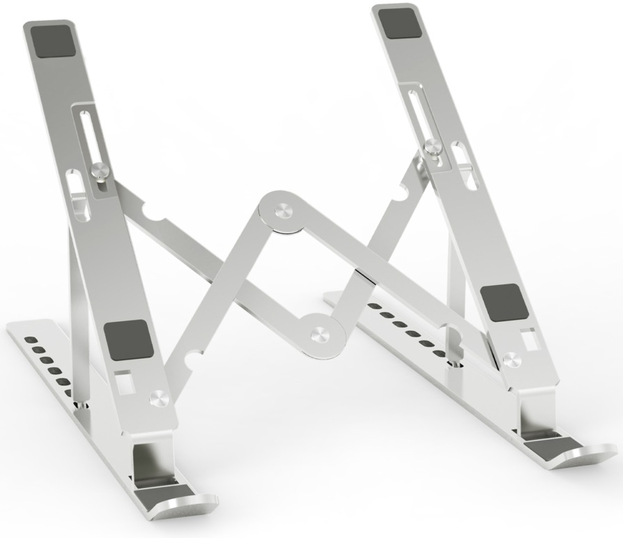 Suporte de Mesa Ajustável p/ Computador e Tablet (Prateado) - AISENS