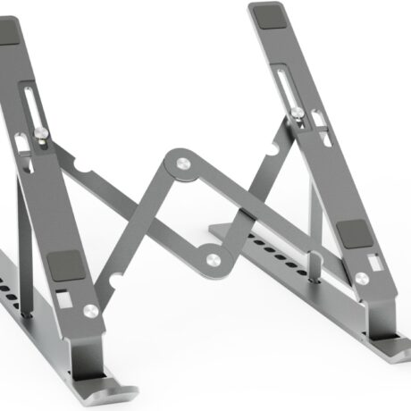 Suporte de Mesa Ajustável p/ Computador e Tablet (Cinza) - AISENS