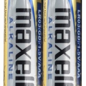 Blister 2 Pilhas 1,5V Alcalinas LR03 AAA - MAXELL