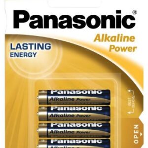 Blister de 4 Pilhas Alcalinas AAA LR03 - PANASONIC