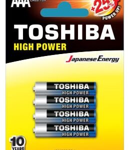 Blister 4x Pilhas Alcalinas 1,5V LR03 AAA - TOSHIBA
