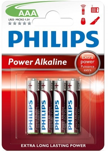 Pilha Alcalina 1,5V LR03 AAA - PHILIPS