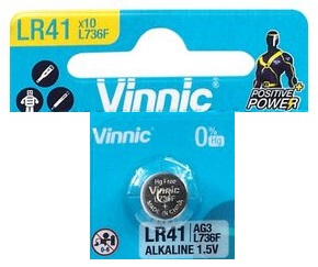 Pilha V392/SR41SW/AG3/LR41/192 1,5V - VINNIC